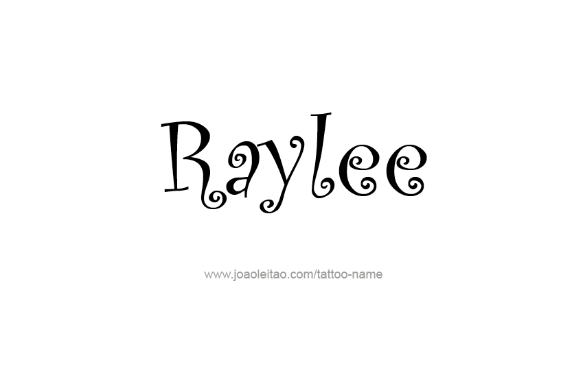 Tattoo Design Name Raylee  