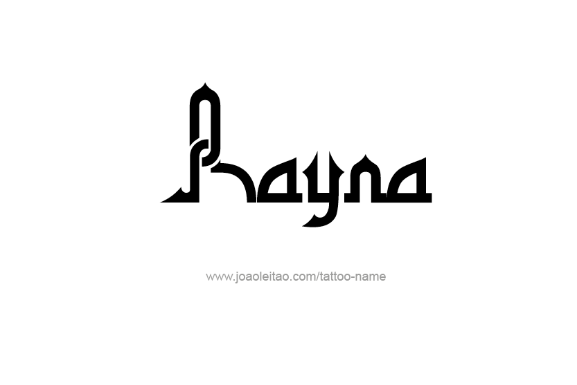 Tattoo Design Name Rayna  