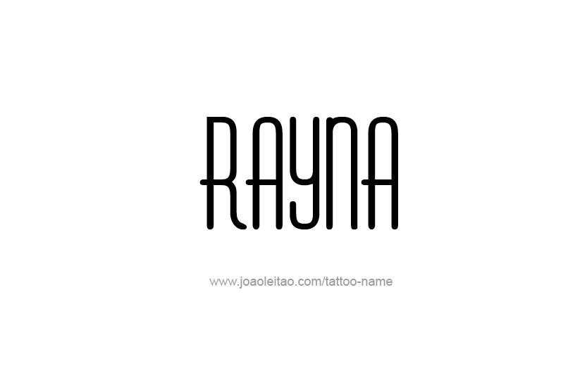 Tattoo Design Name Rayna  