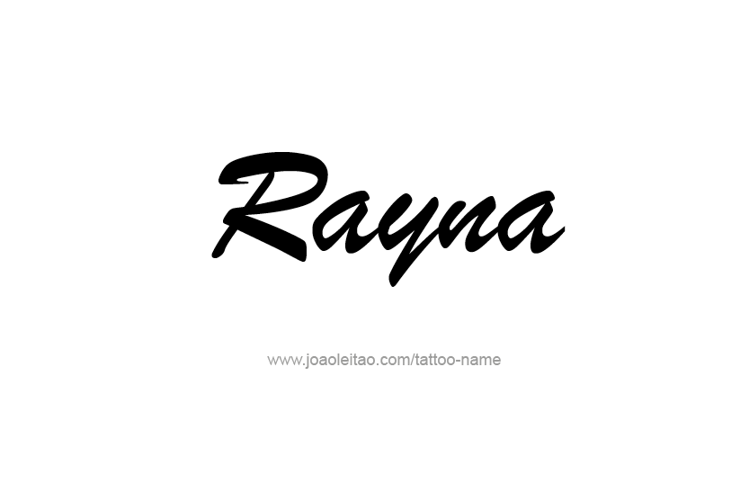 Tattoo Design Name Rayna  