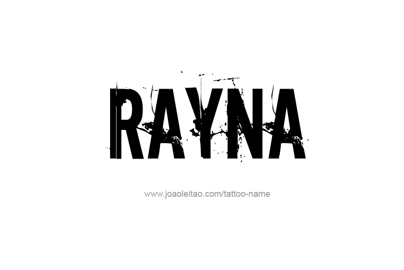 Tattoo Design Name Rayna  