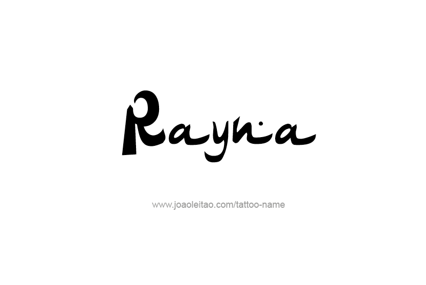 Tattoo Design Name Rayna  