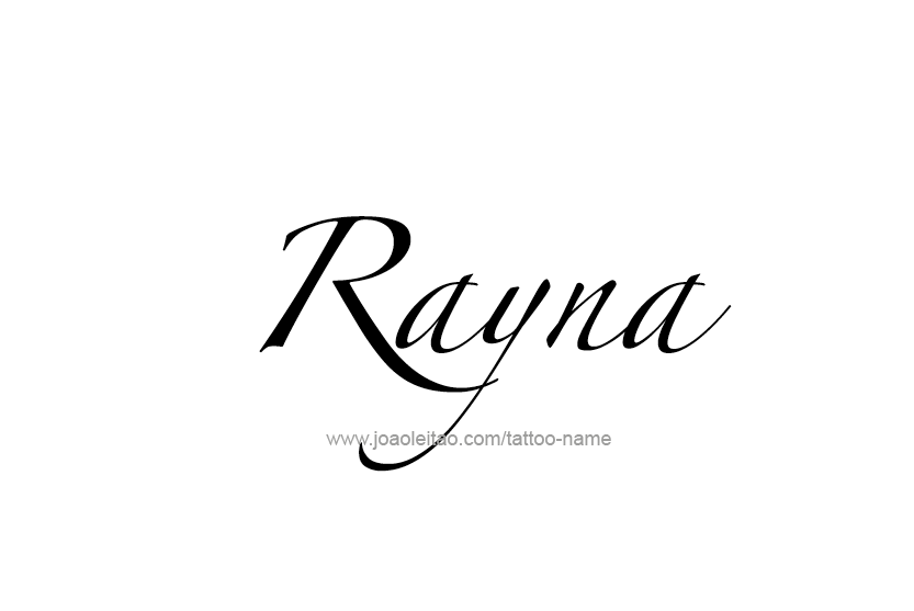 Tattoo Design Name Rayna  