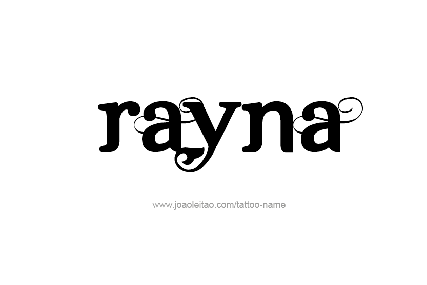 Tattoo Design Name Rayna  