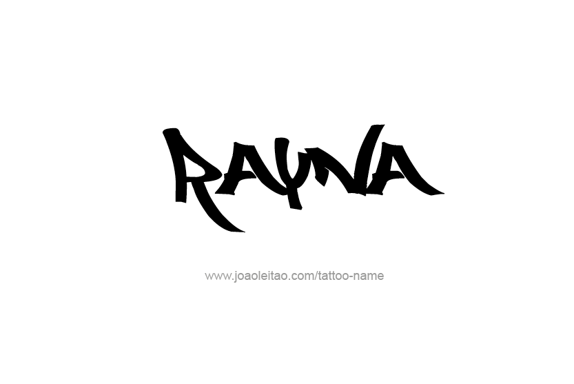 Tattoo Design Name Rayna  