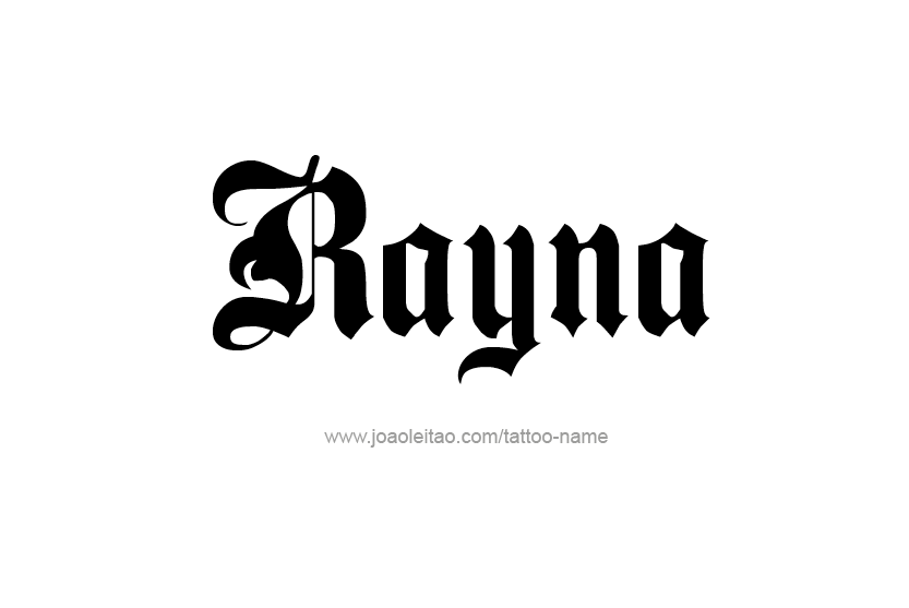 Tattoo Design Name Rayna  