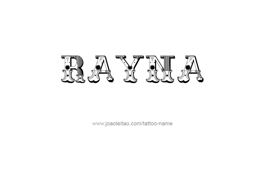 Tattoo Design Name Rayna  