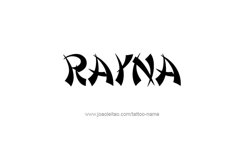 Tattoo Design Name Rayna