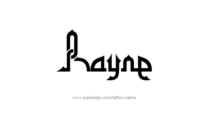 Tattoo Design Name Rayne  