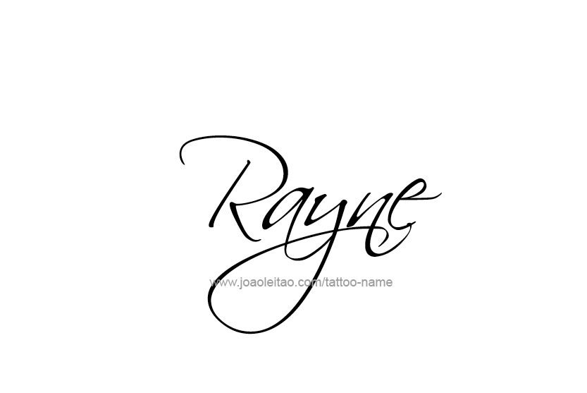 Tattoo Design Name Rayne  