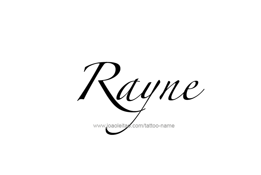 Tattoo Design Name Rayne  