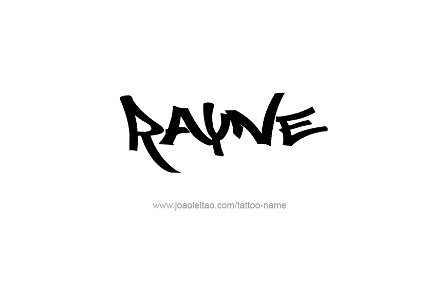 Tattoo Design Name Rayne  