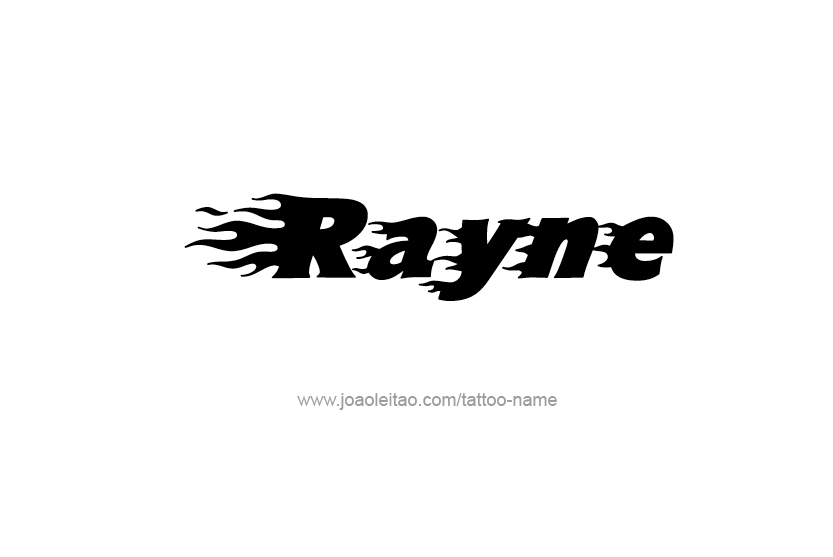 Tattoo Design Name Rayne  