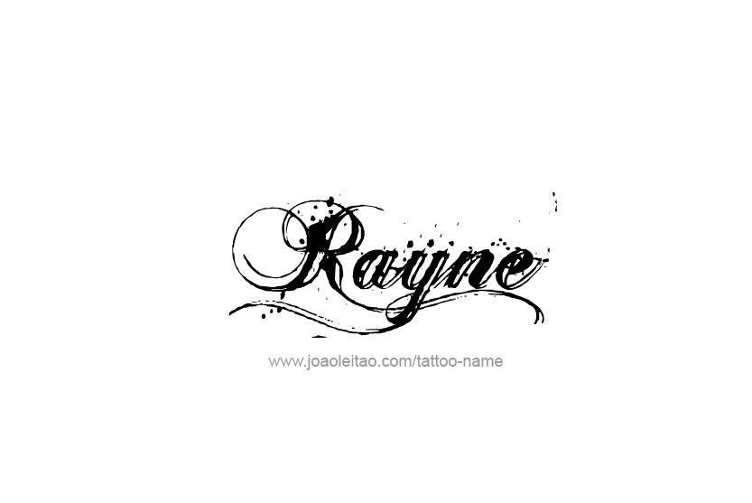 Tattoo Design Name Rayne  