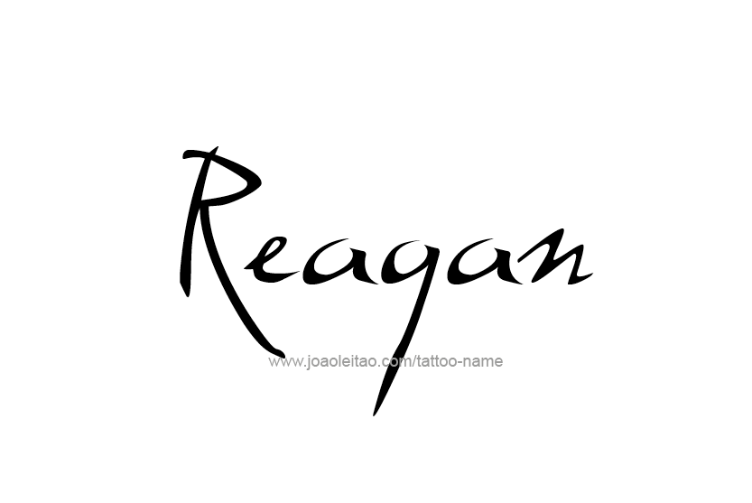 Tattoo Design Name Reagan  