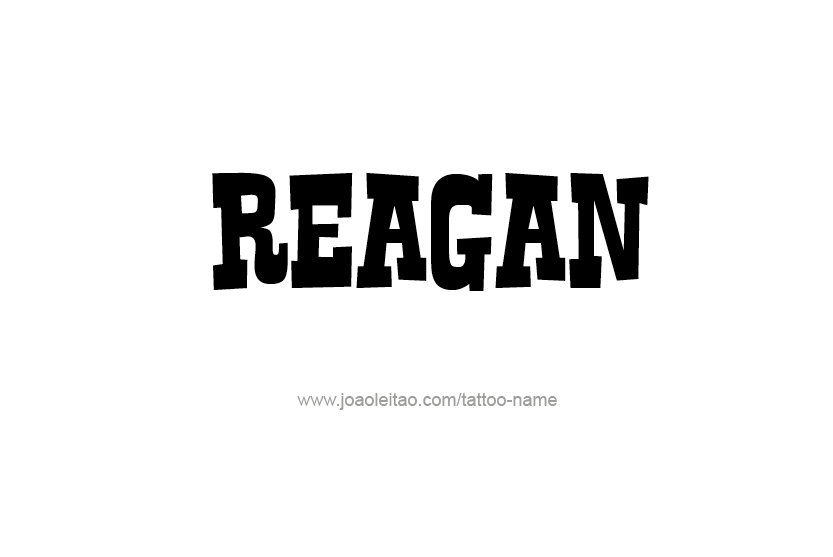 Tattoo Design Name Reagan  