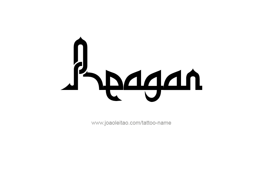 Tattoo Design Name Reagan  