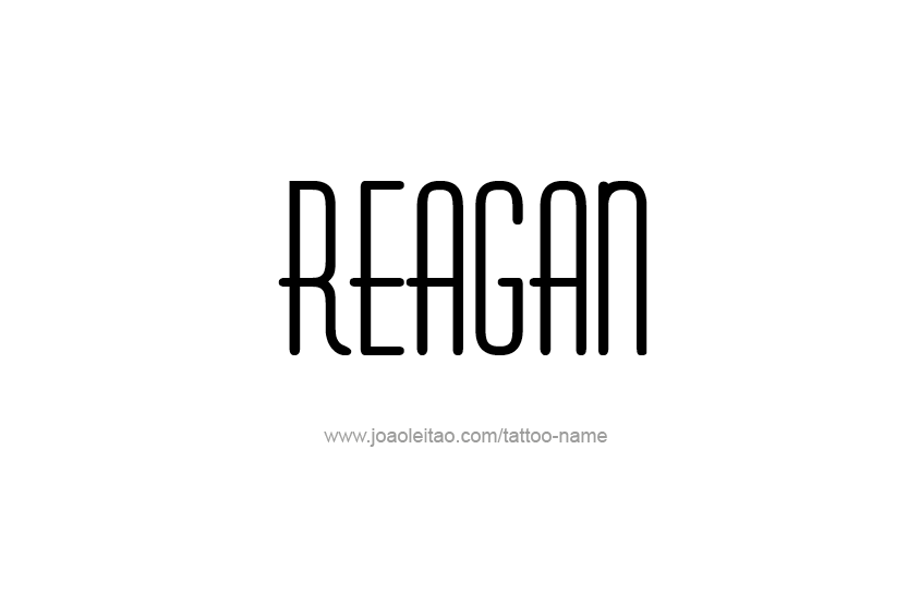 Tattoo Design Name Reagan  