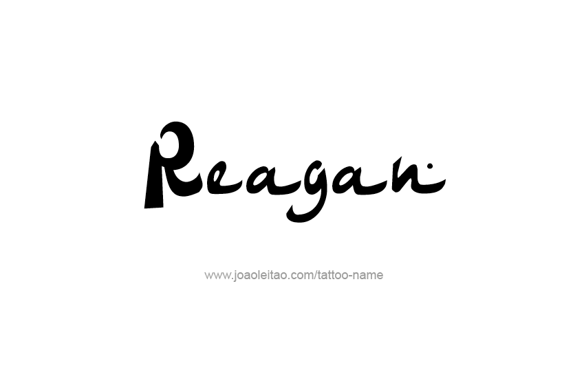 Tattoo Design Name Reagan  