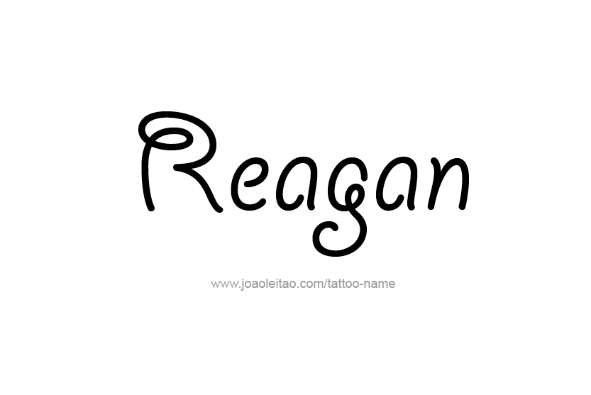 Tattoo Design Name Reagan  