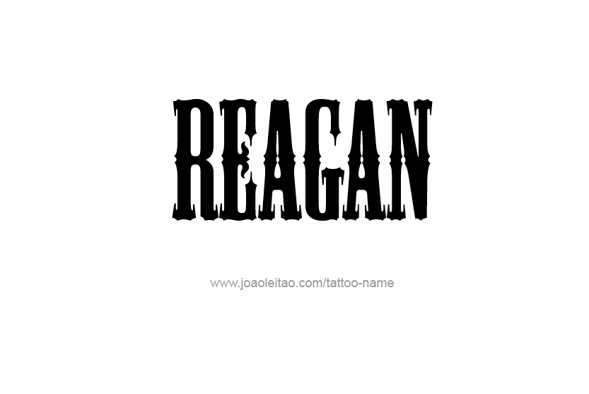 Tattoo Design Name Reagan  