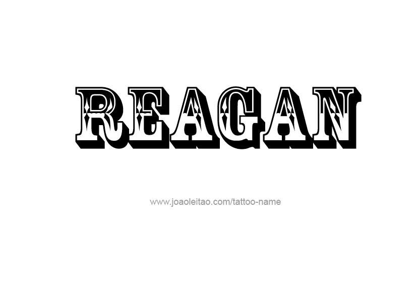 Tattoo Design Name Reagan  