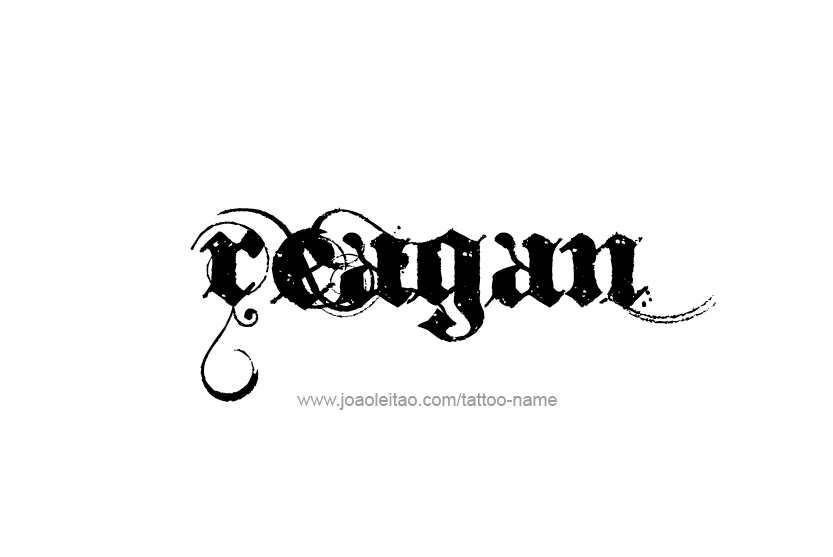 Tattoo Design Name Reagan  