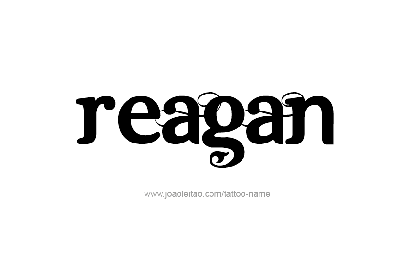 Tattoo Design Name Reagan  