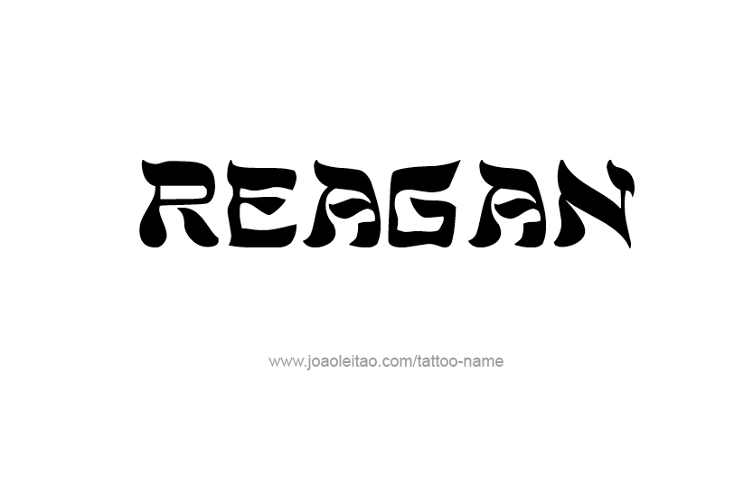 Tattoo Design Name Reagan  