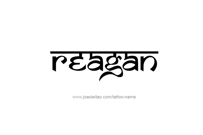 Tattoo Design Name Reagan  