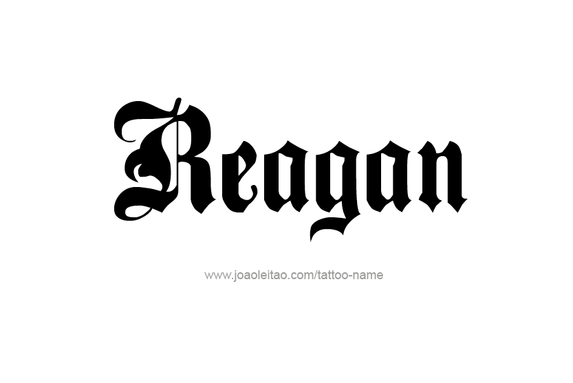 Tattoo Design Name Reagan  