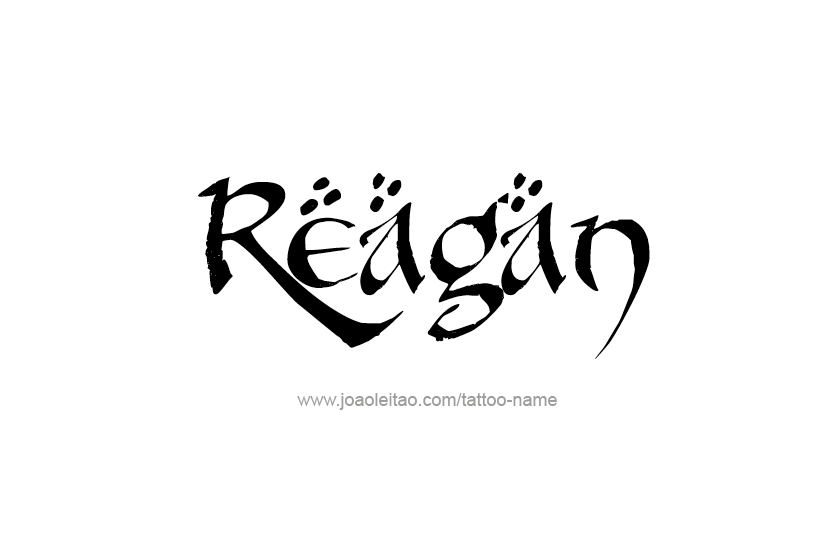 Tattoo Design Name Reagan  