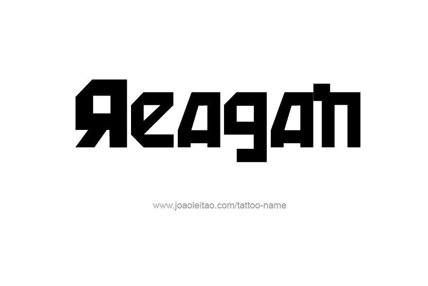 Tattoo Design Name Reagan  