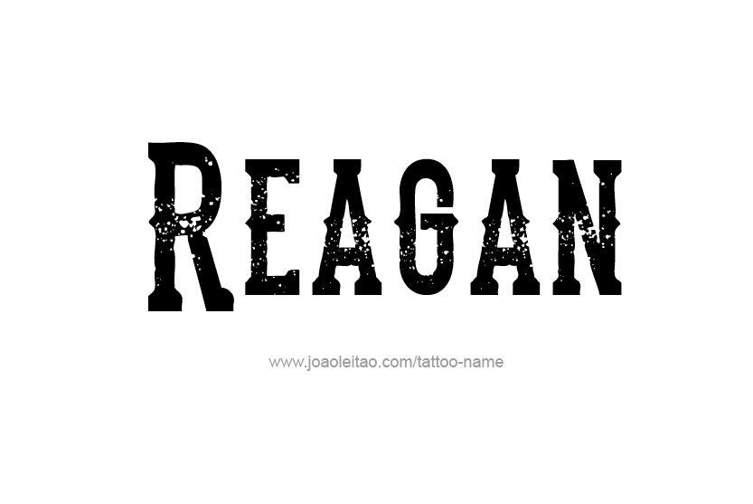 Tattoo Design Name Reagan  