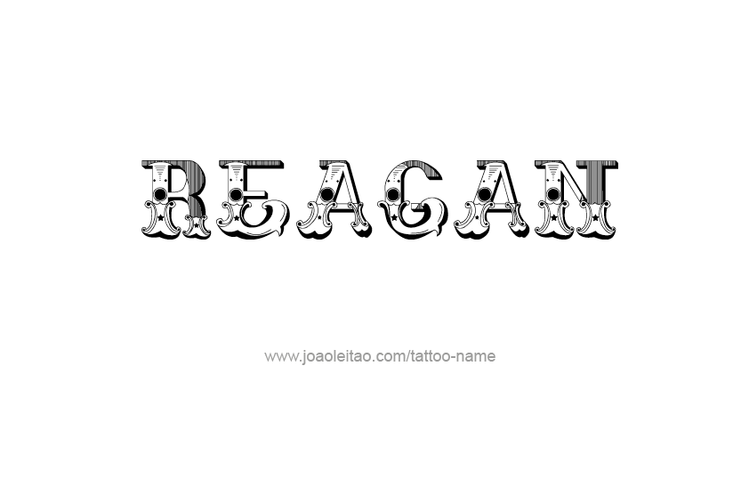 Tattoo Design Name Reagan  