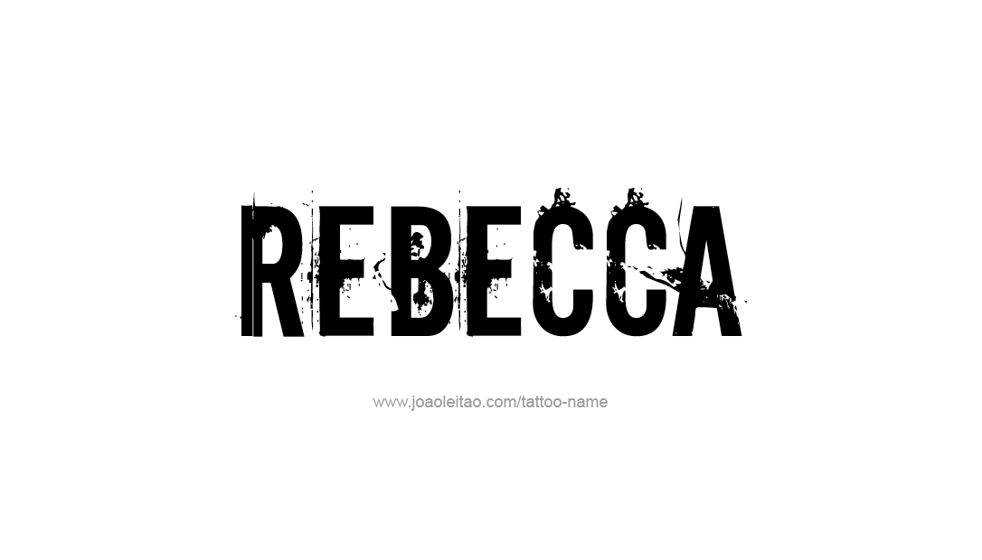 Tattoo Design Name Rebecca  