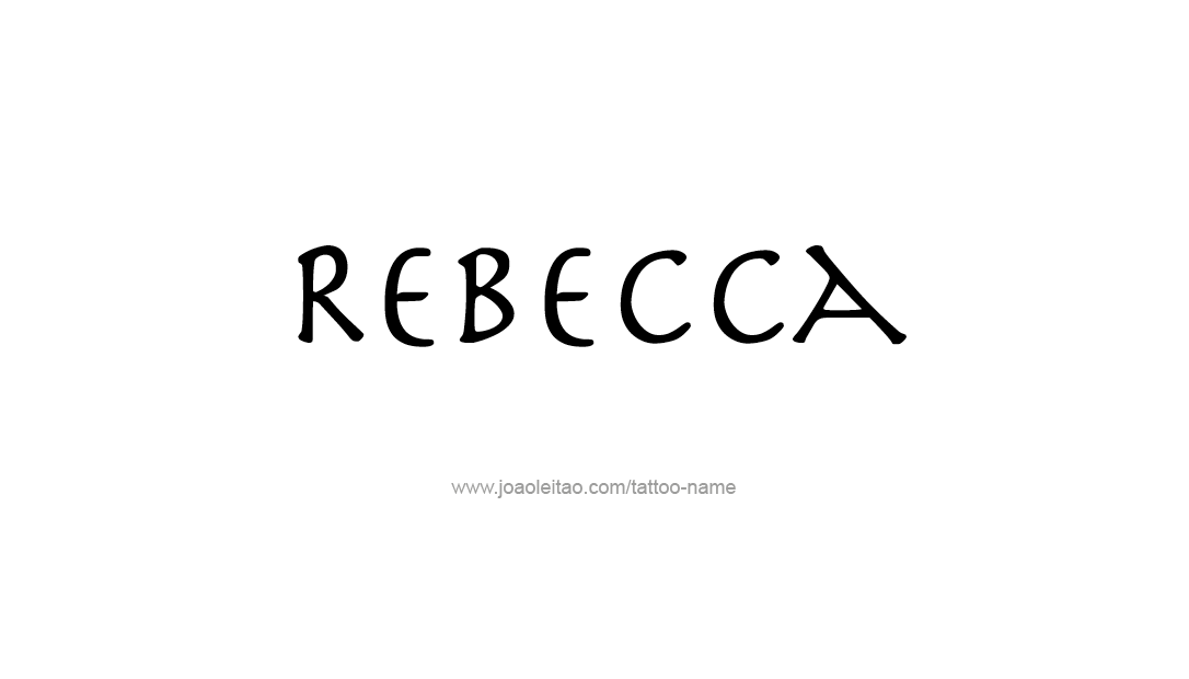 Tattoo Design Name Rebecca  