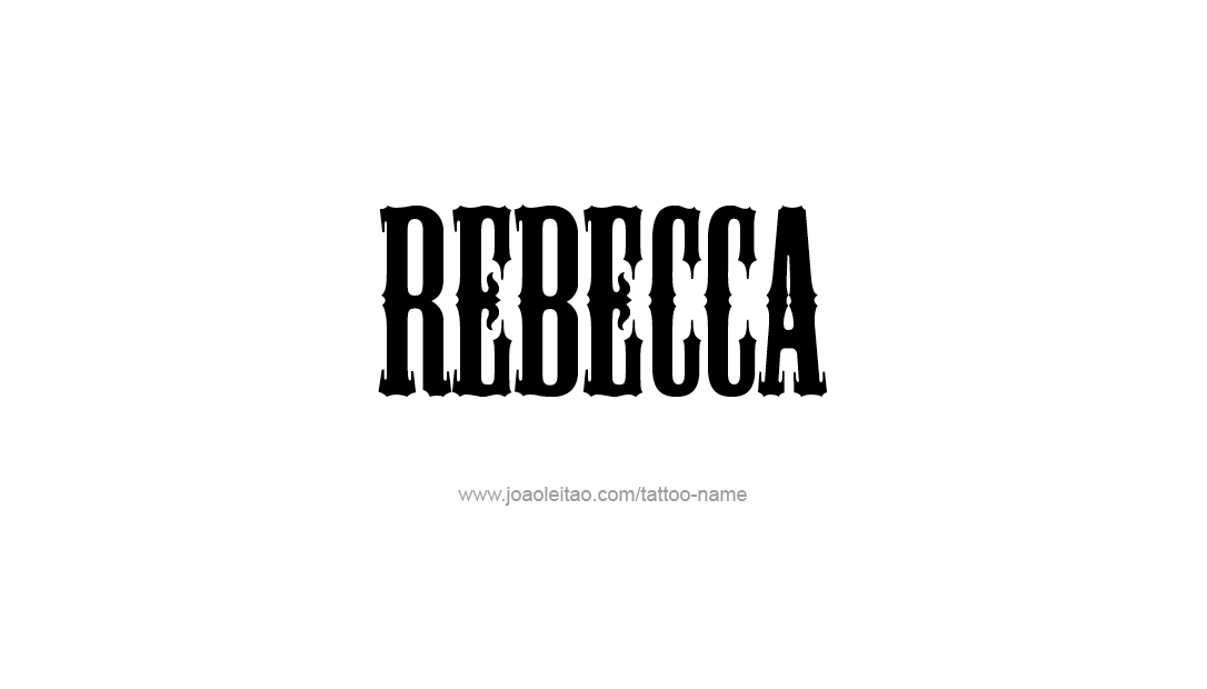 Tattoo Design Name Rebecca  