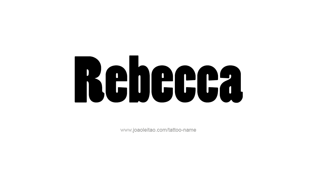 Tattoo Design Name Rebecca  