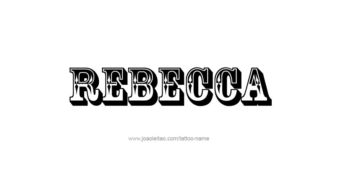 Tattoo Design Name Rebecca  