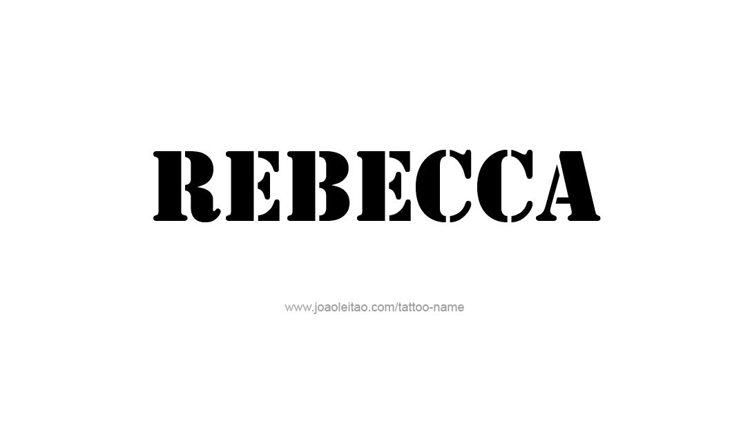 Tattoo Design Name Rebecca  