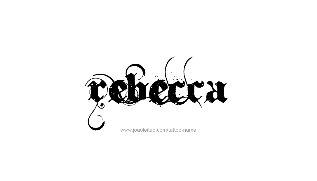 Tattoo Design Name Rebecca  