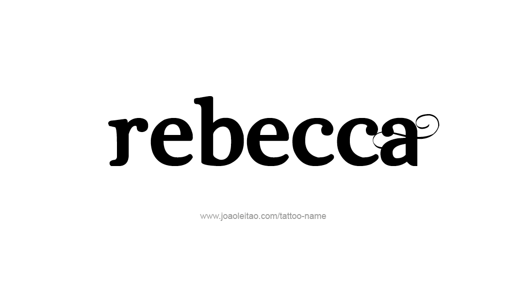 Tattoo Design Name Rebecca  