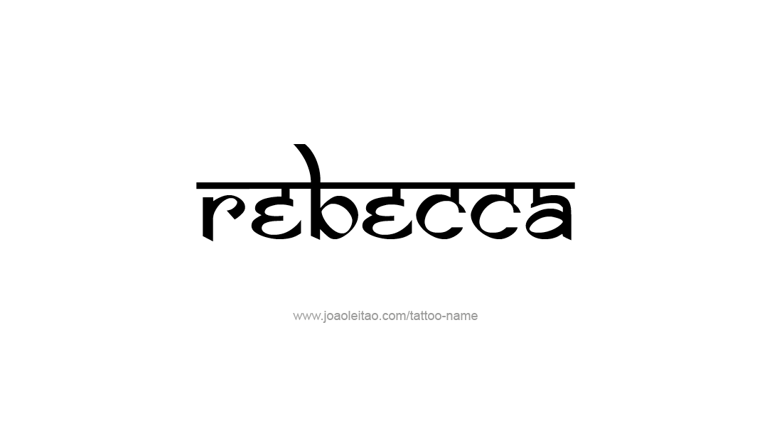 Tattoo Design Name Rebecca  