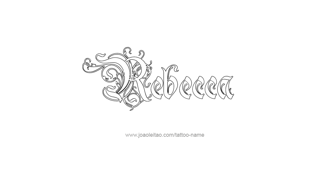 Tattoo Design Name Rebecca  