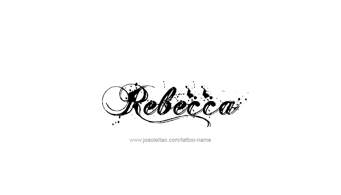 Tattoo Design Name Rebecca  