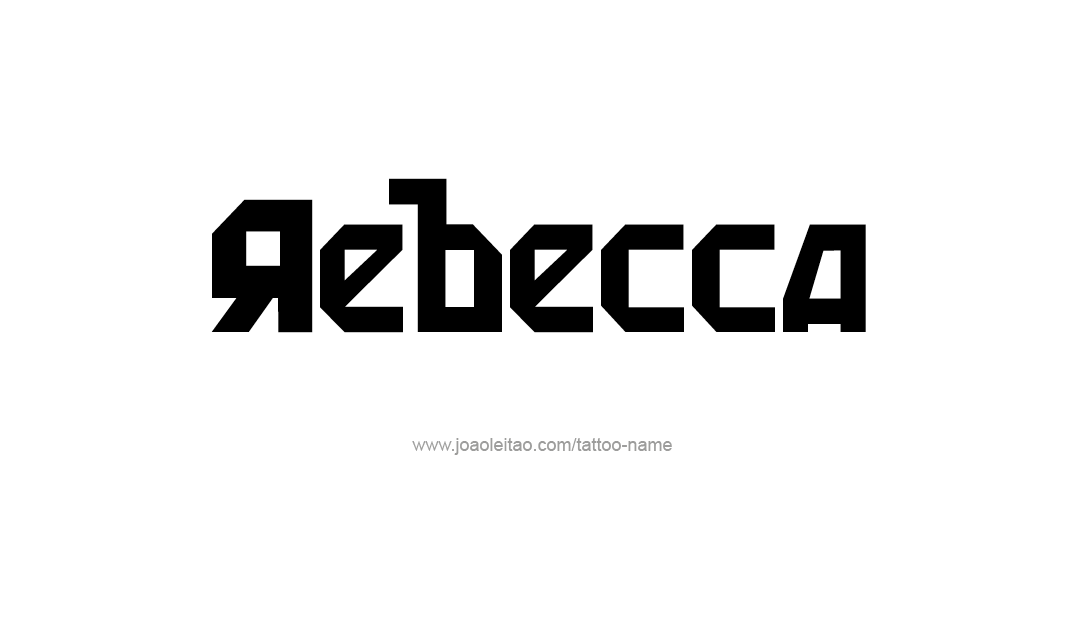 Tattoo Design Name Rebecca  