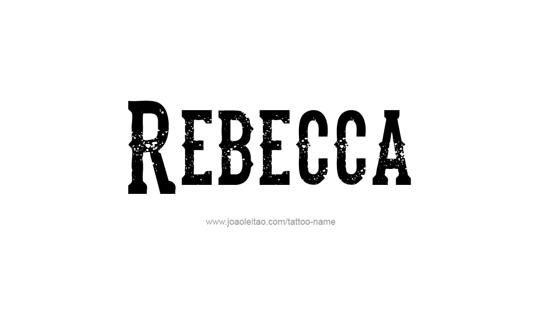 Tattoo Design Name Rebecca  