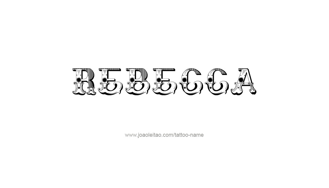 Tattoo Design Name Rebecca  