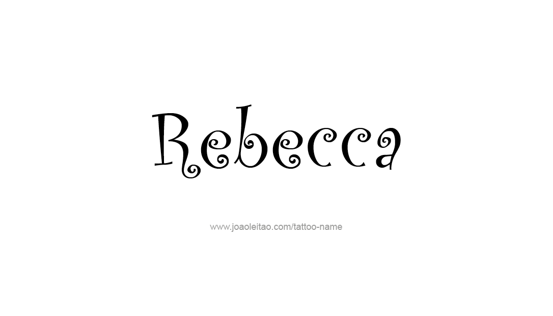 Tattoo Design Name Rebecca  